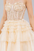 Sweetheart Corset Top Detailed Multi Layered Skirt Cocktail Dress for Women 4/XS-16/3X
